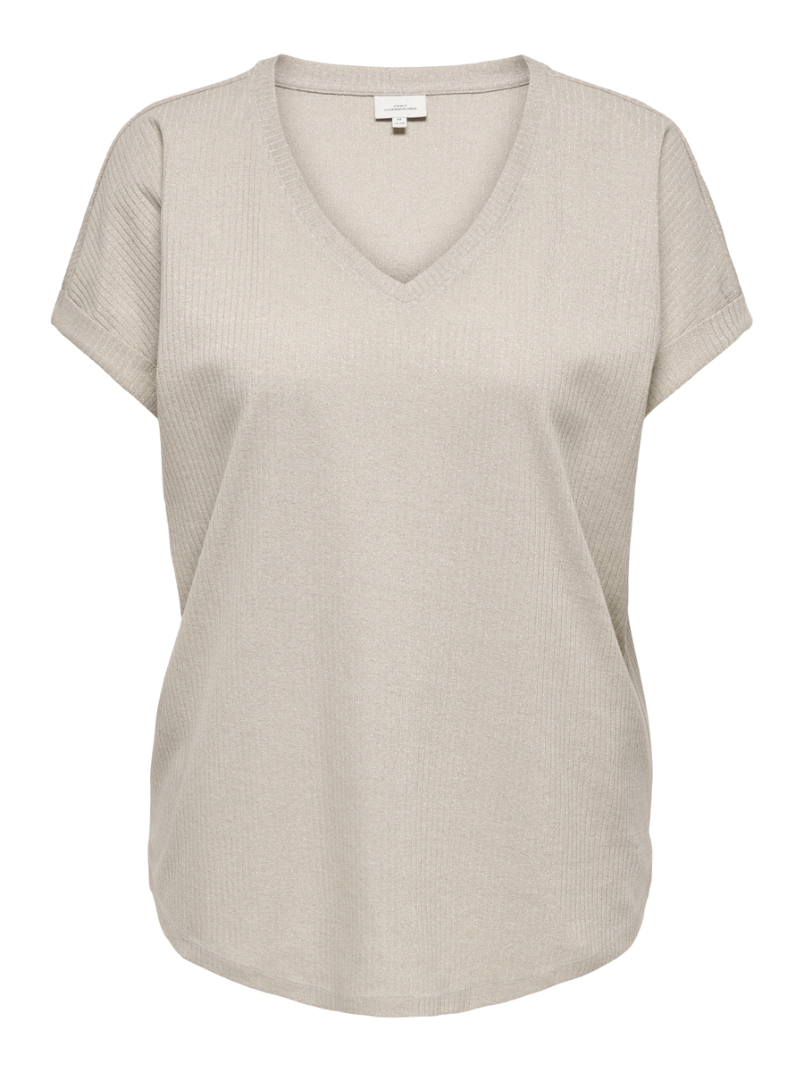 Top van het merk Only Carmakoma in het Beige