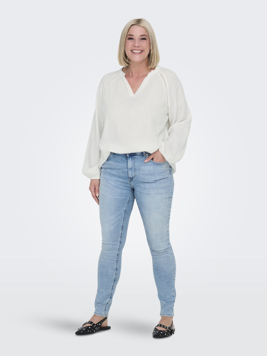 Top van het merk Only Carmakoma in het Beige
