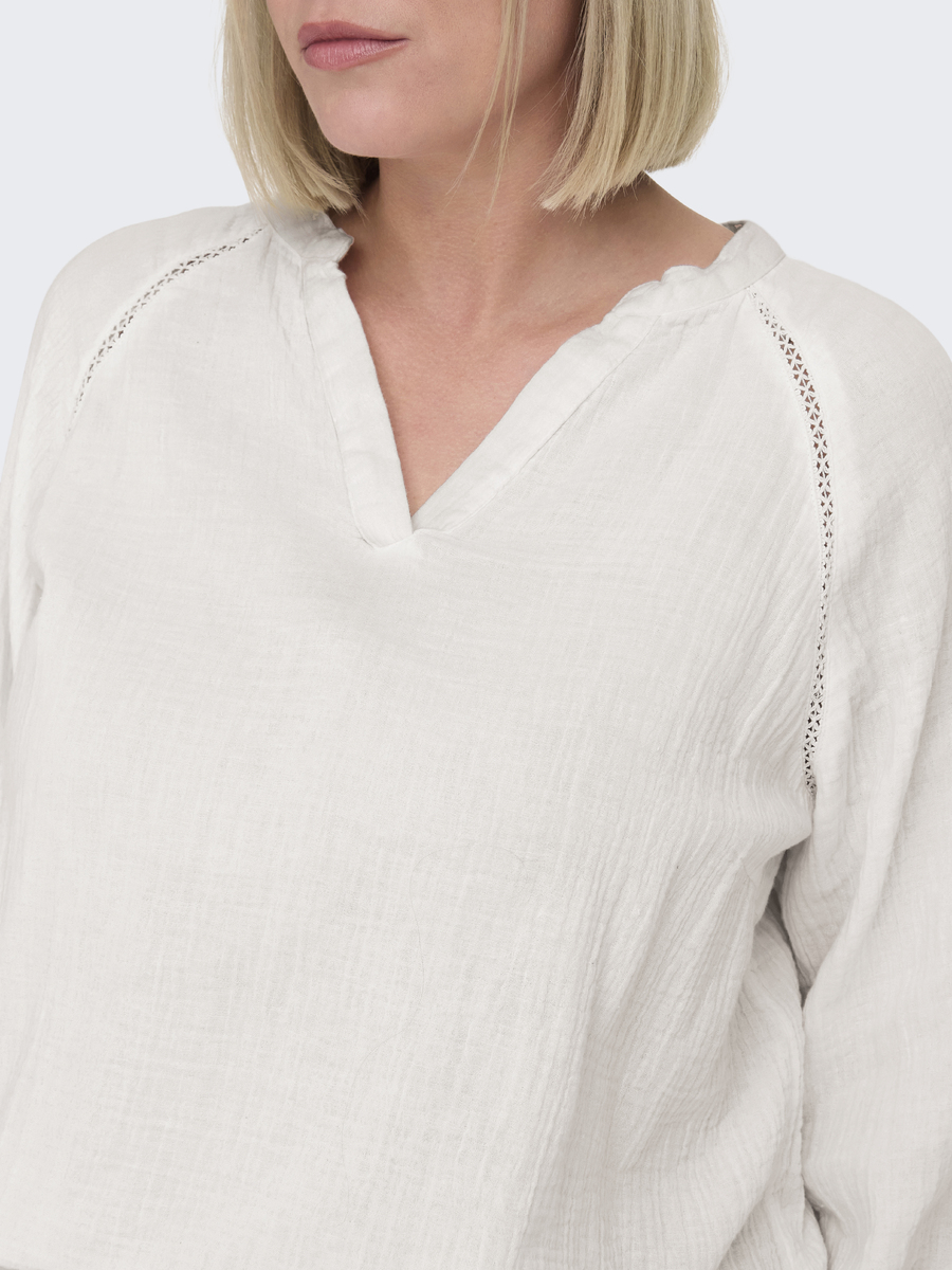Top van het merk Only Carmakoma in het Beige