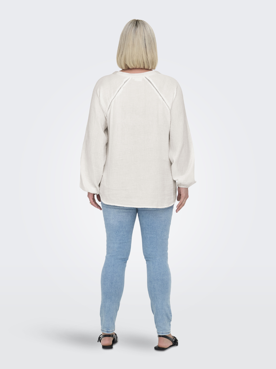 Top van het merk Only Carmakoma in het Beige