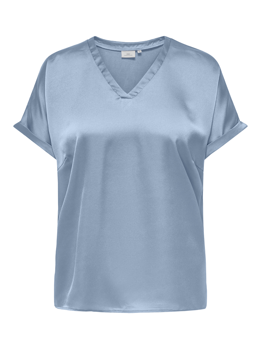 Top van het merk Only Carmakoma in het Blauw