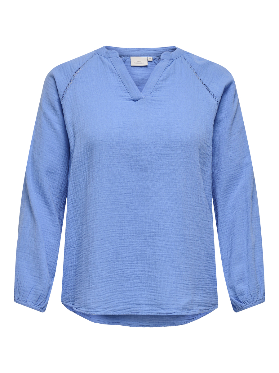Top van het merk Only Carmakoma in het Blauw