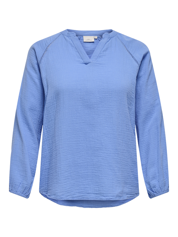 Top van het merk Only Carmakoma in het Blauw