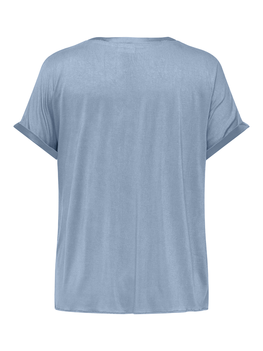 Top van het merk Only Carmakoma in het Blauw