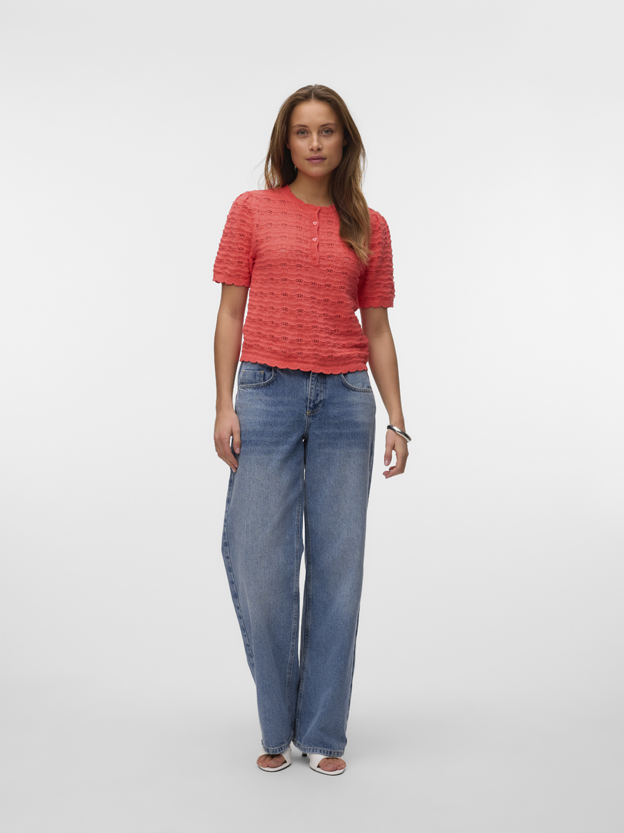 Pull van het merk Vero Moda in het Rood
