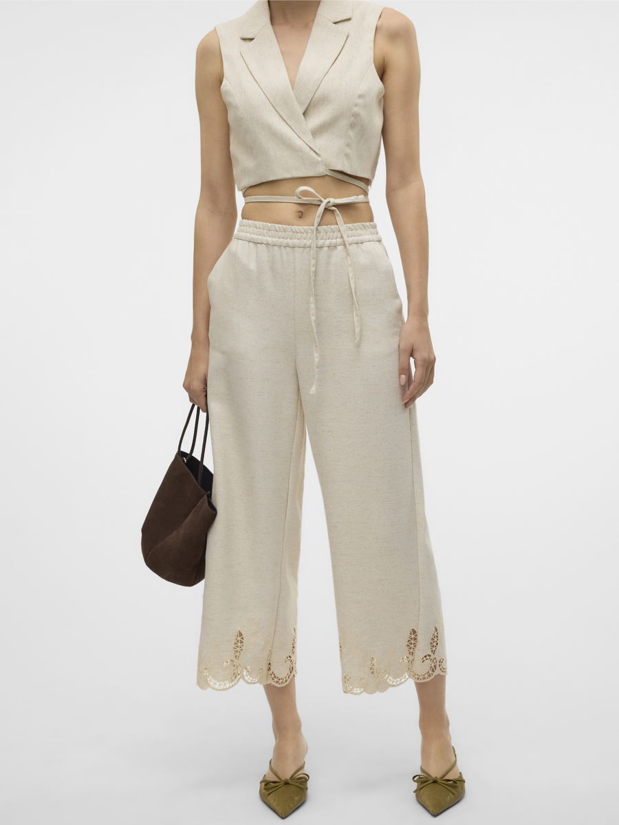 Broek van het merk Vero Moda in het Beige