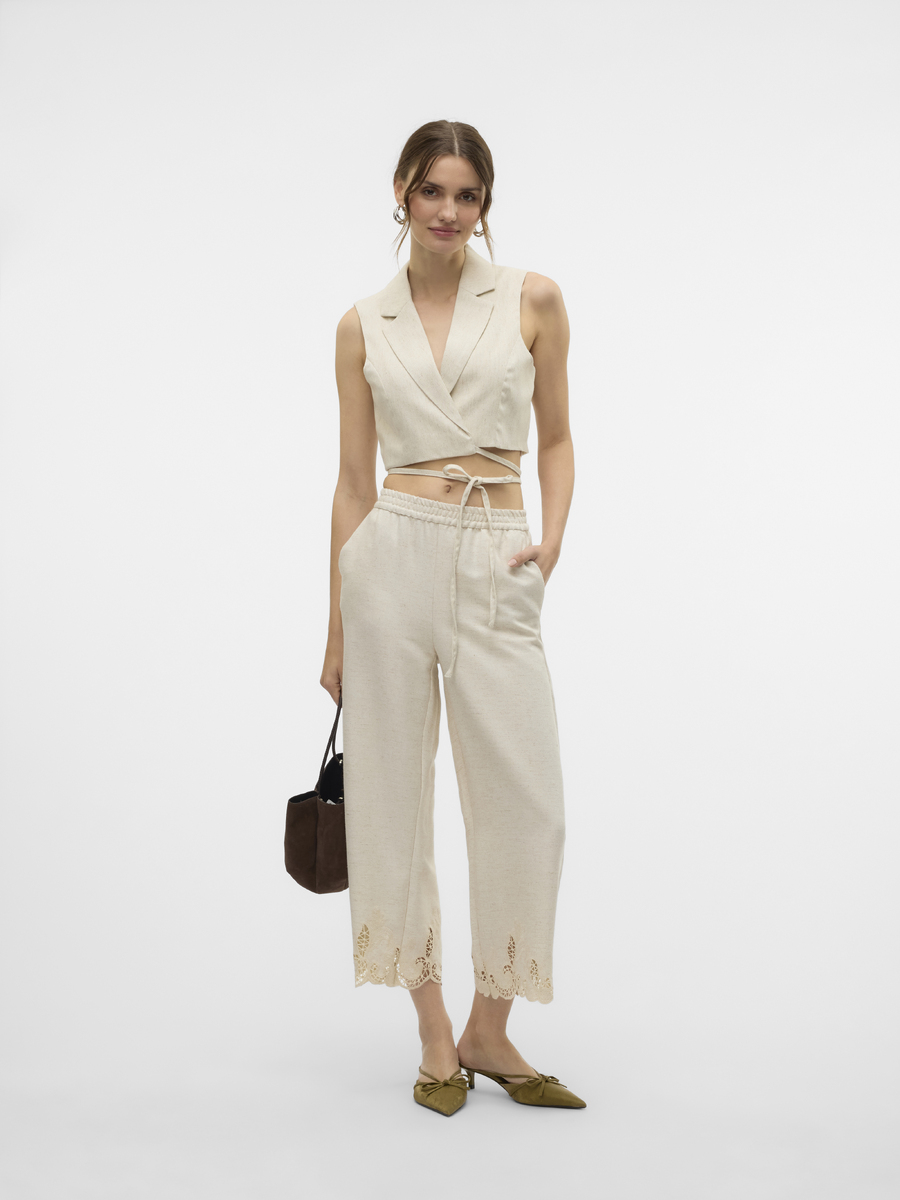 Broek van het merk Vero Moda in het Beige