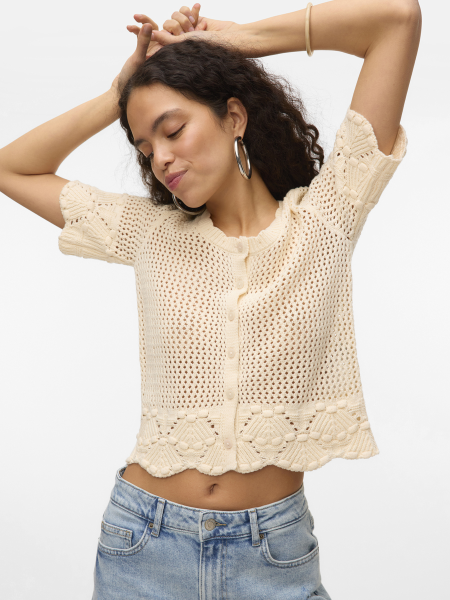 Cardigan van het merk Vero Moda in het Beige