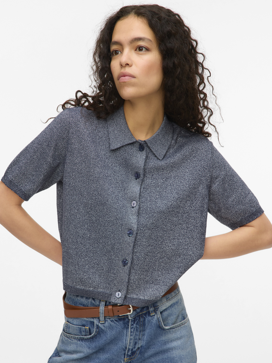 Polo van het merk Vero Moda in het Marine