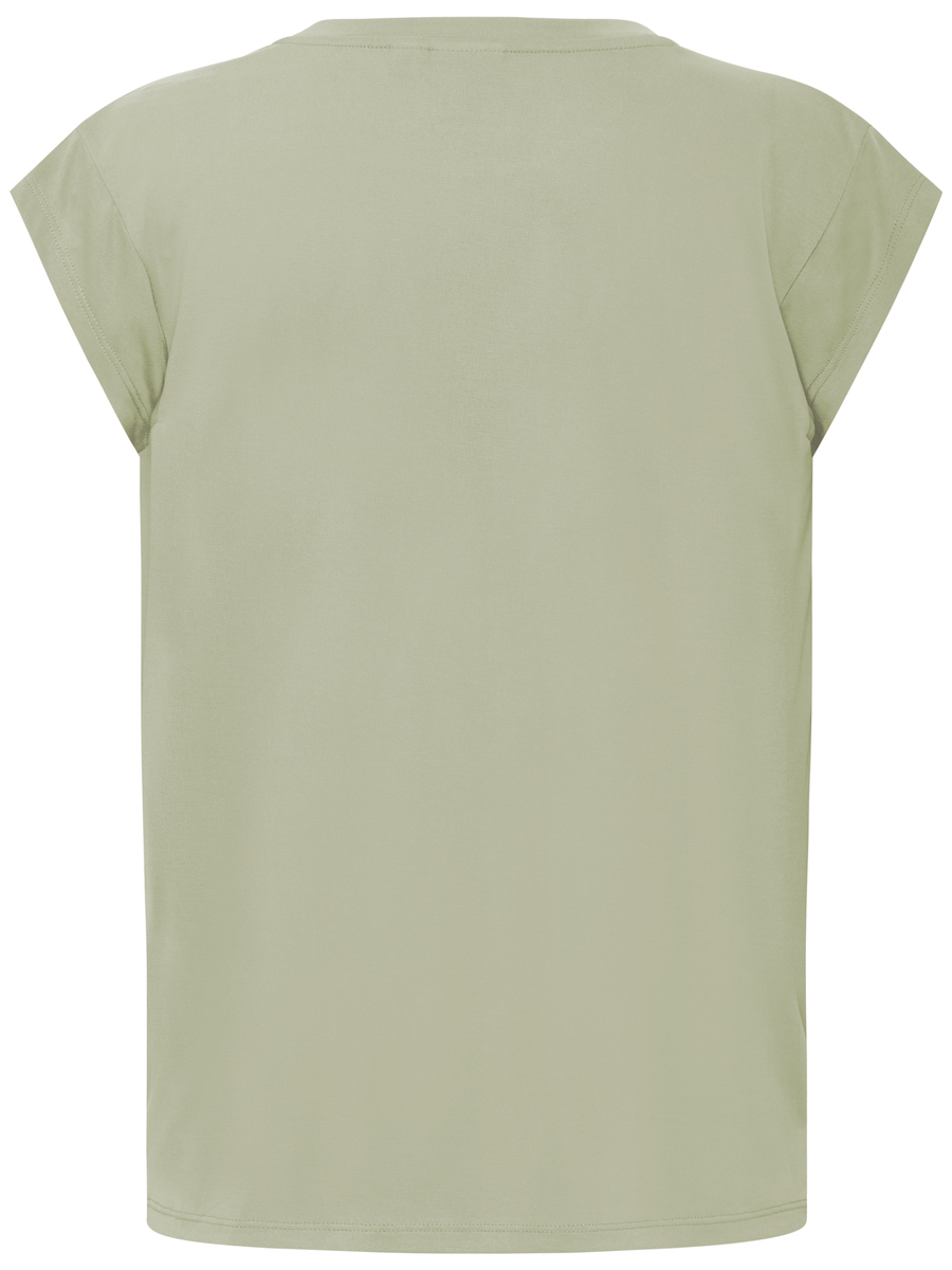 T-shirt van het merk Ichi in het Kaki
