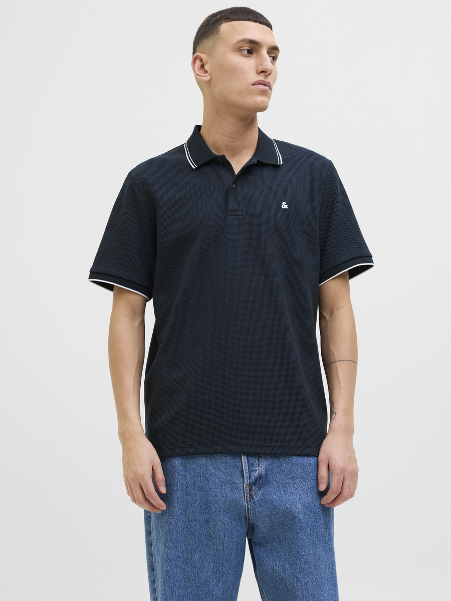 Polo van het merk Jack & Jones in het Marine