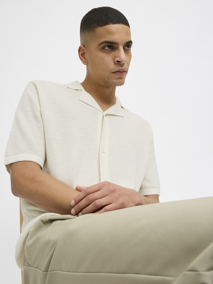 Polo van het merk Jack & Jones in het Ecru