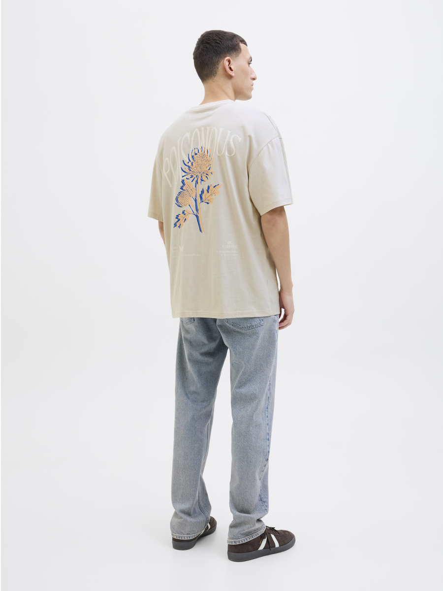 T-shirt van het merk Jack & Jones in het Ecru