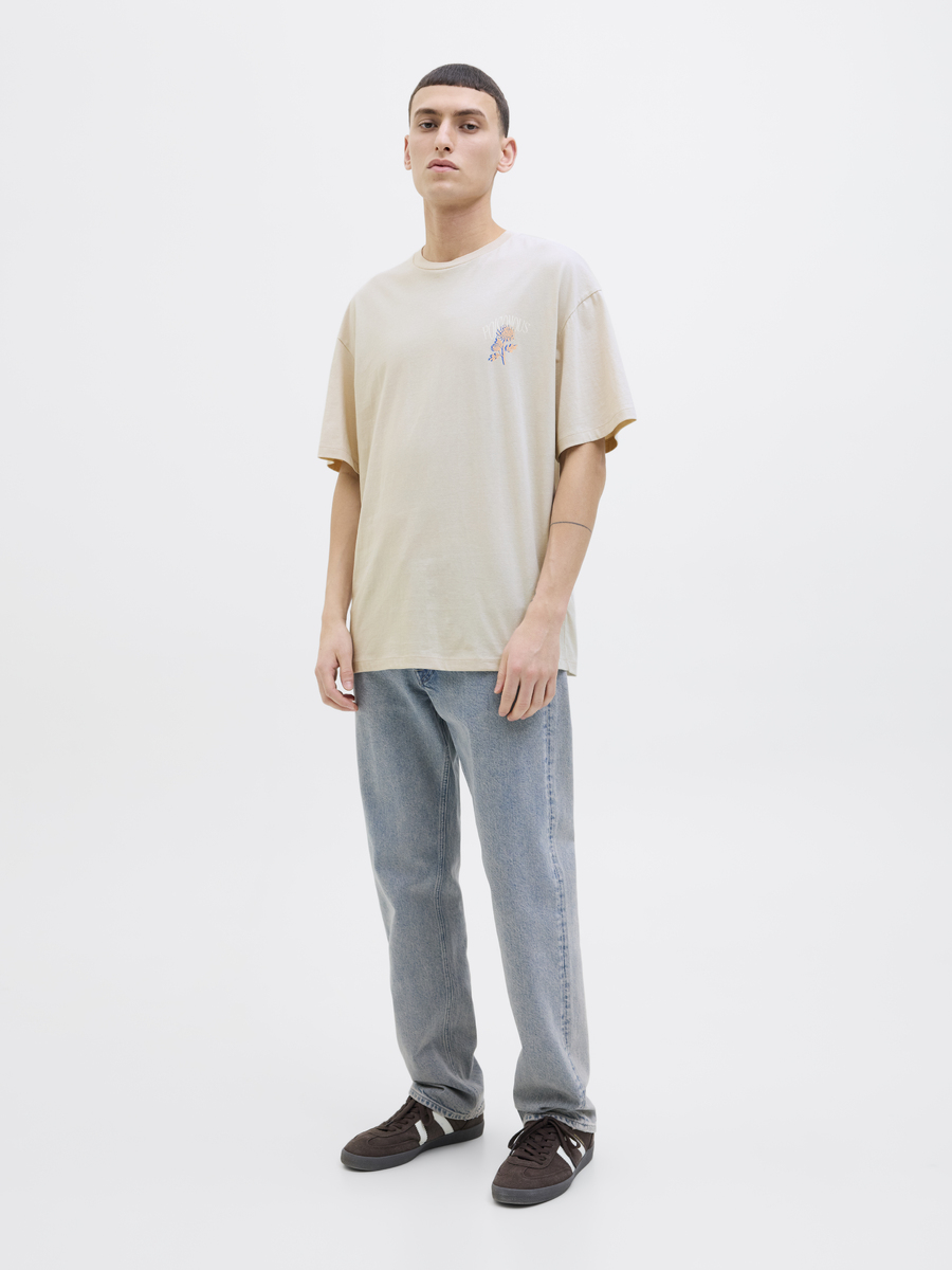 T-shirt van het merk Jack & Jones in het Ecru