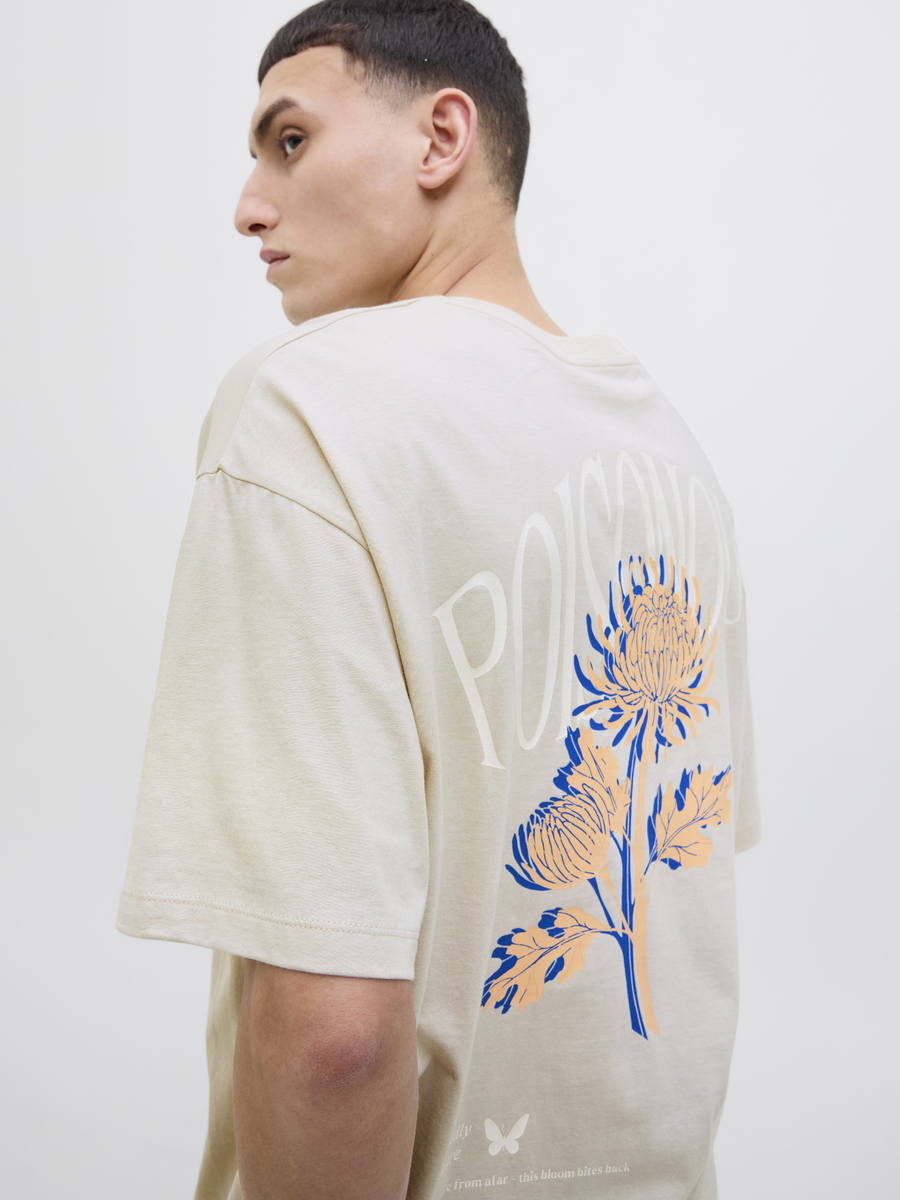 T-shirt van het merk Jack & Jones in het Ecru