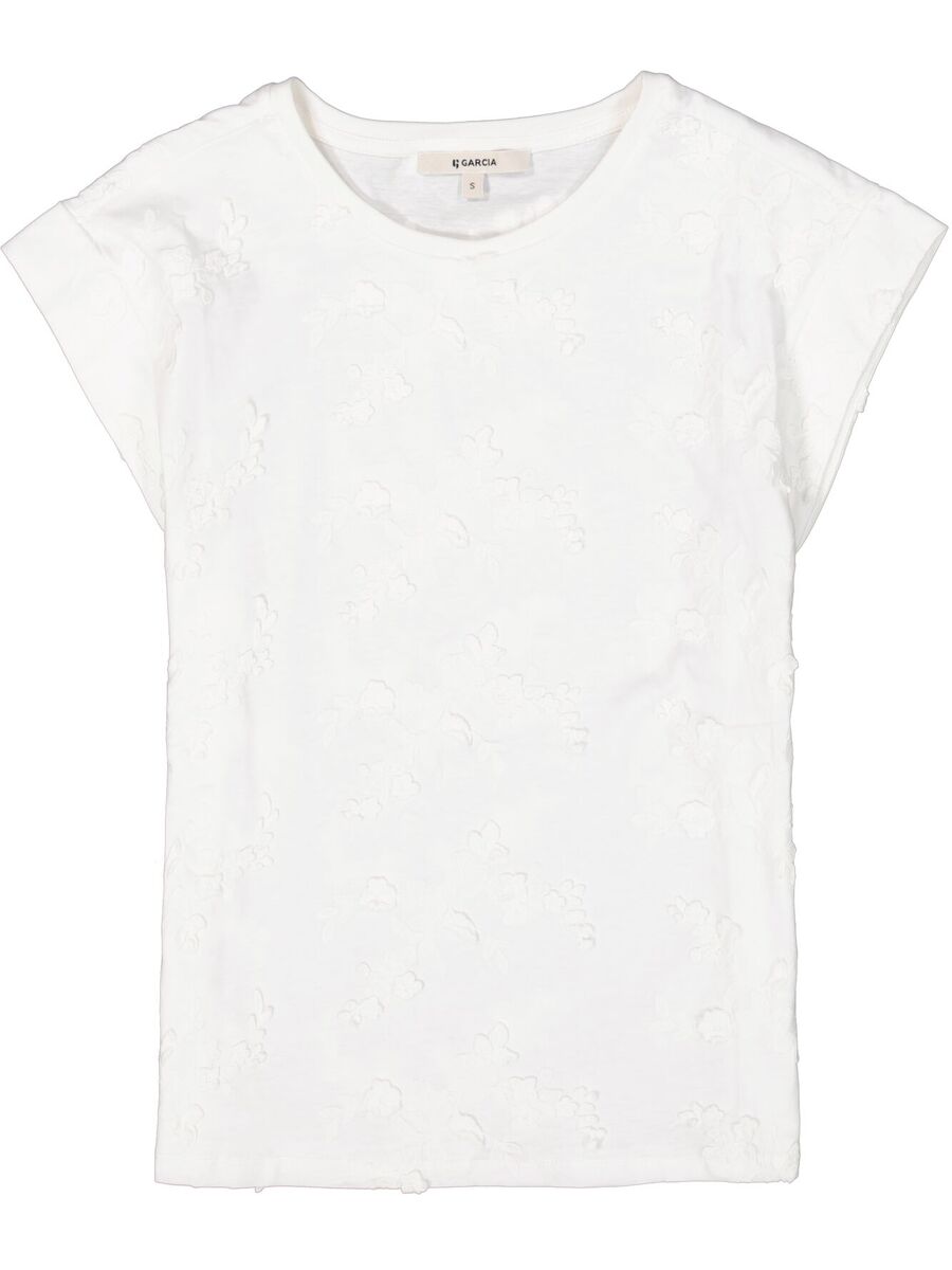 T-shirt van het merk Garcia in het Ecru