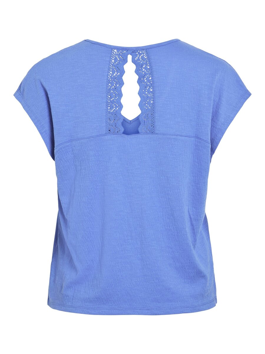 Top van het merk Vila in het Blauw