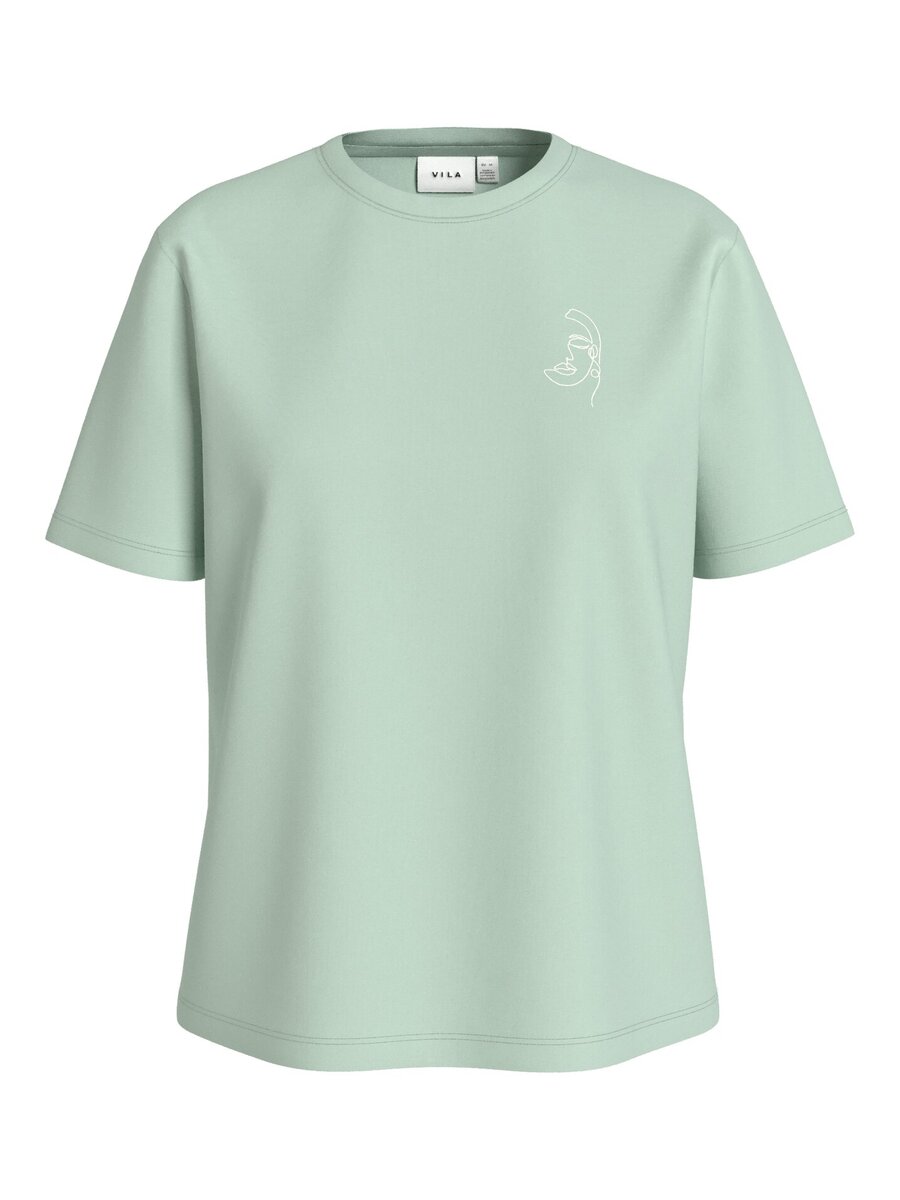 T-shirt van het merk Vila in het Groen