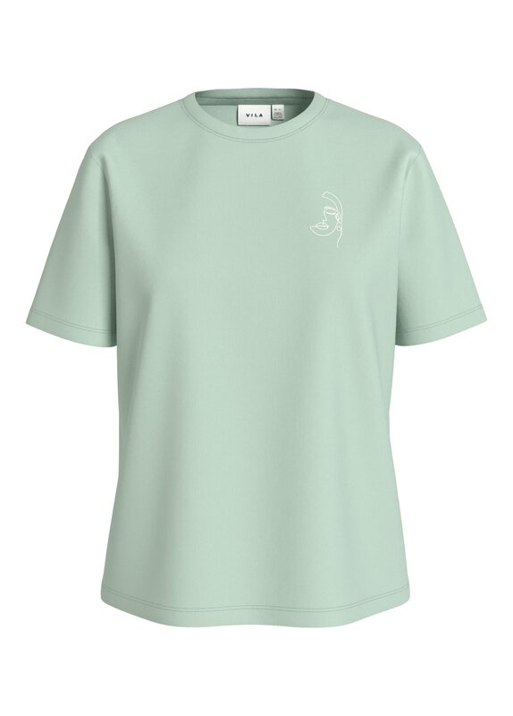 T-shirt van het merk Vila in het Groen