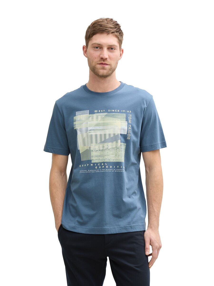 T-shirt van het merk Tom Tailor in het Blauw