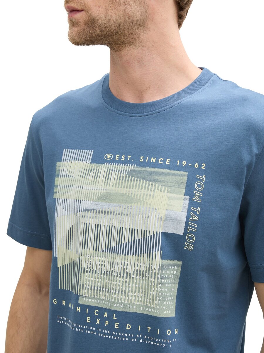 T-shirt van het merk Tom Tailor in het Blauw