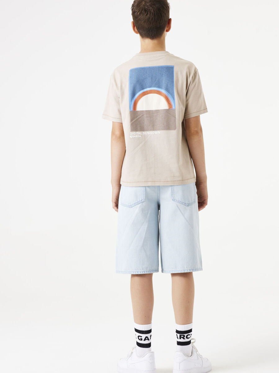 T-shirt van het merk Garcia in het Beige