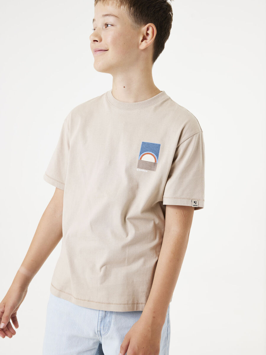T-shirt van het merk Garcia in het Beige