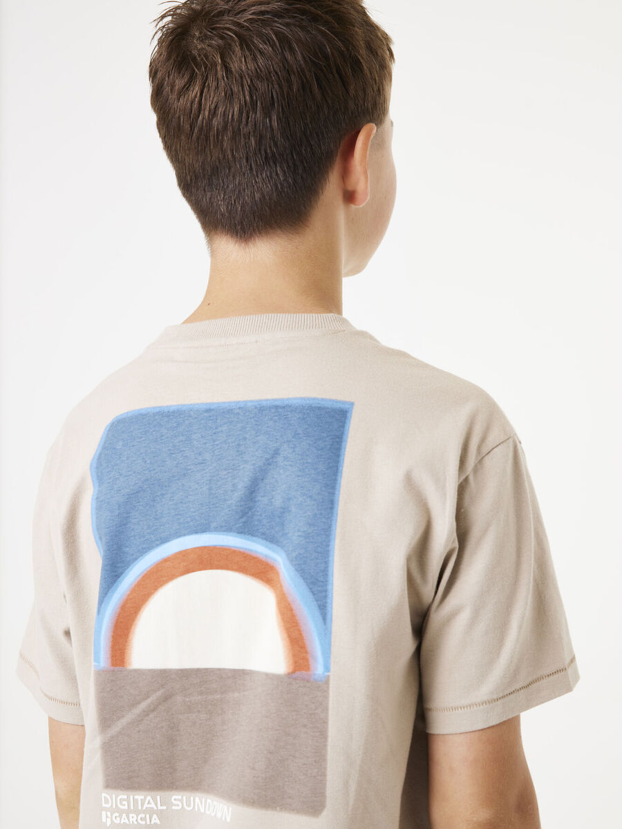T-shirt van het merk Garcia in het Beige