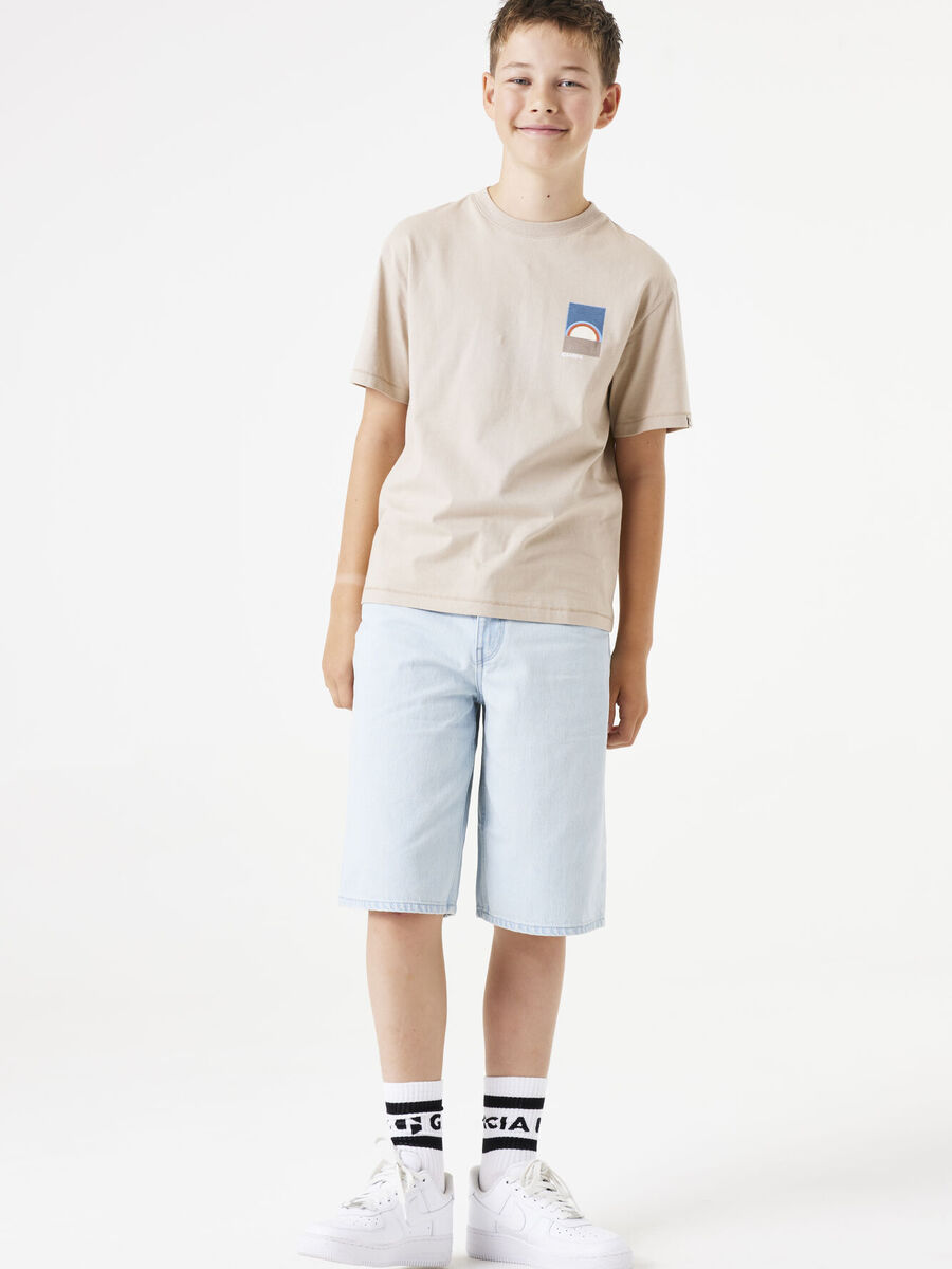 T-shirt van het merk Garcia in het Beige