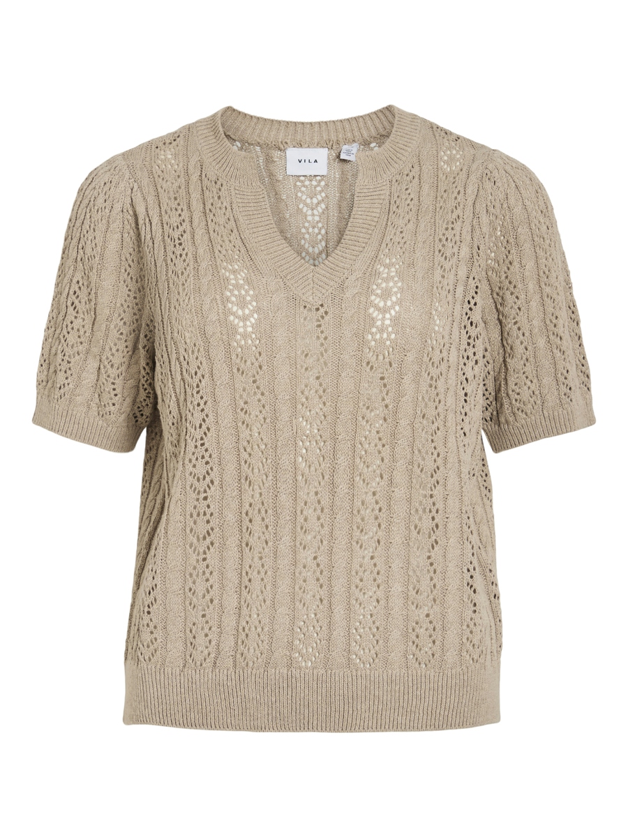 Pull van het merk Vila in het Beige