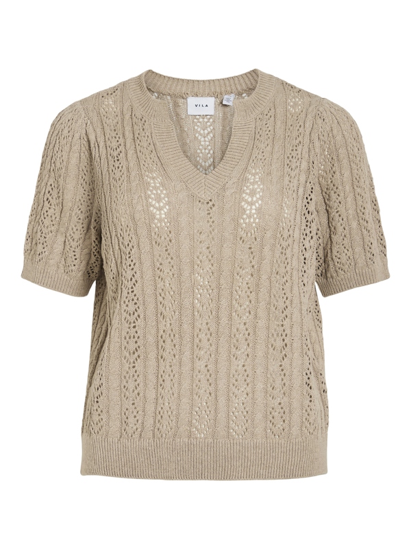 Pull van het merk Vila in het Beige