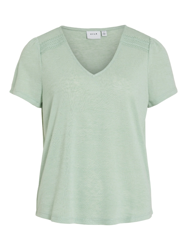 T-shirt van het merk Vila in het Groen
