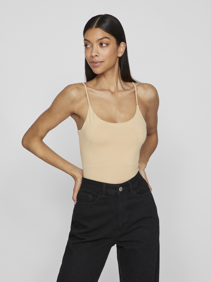 T-shirt van het merk Vila in het Beige