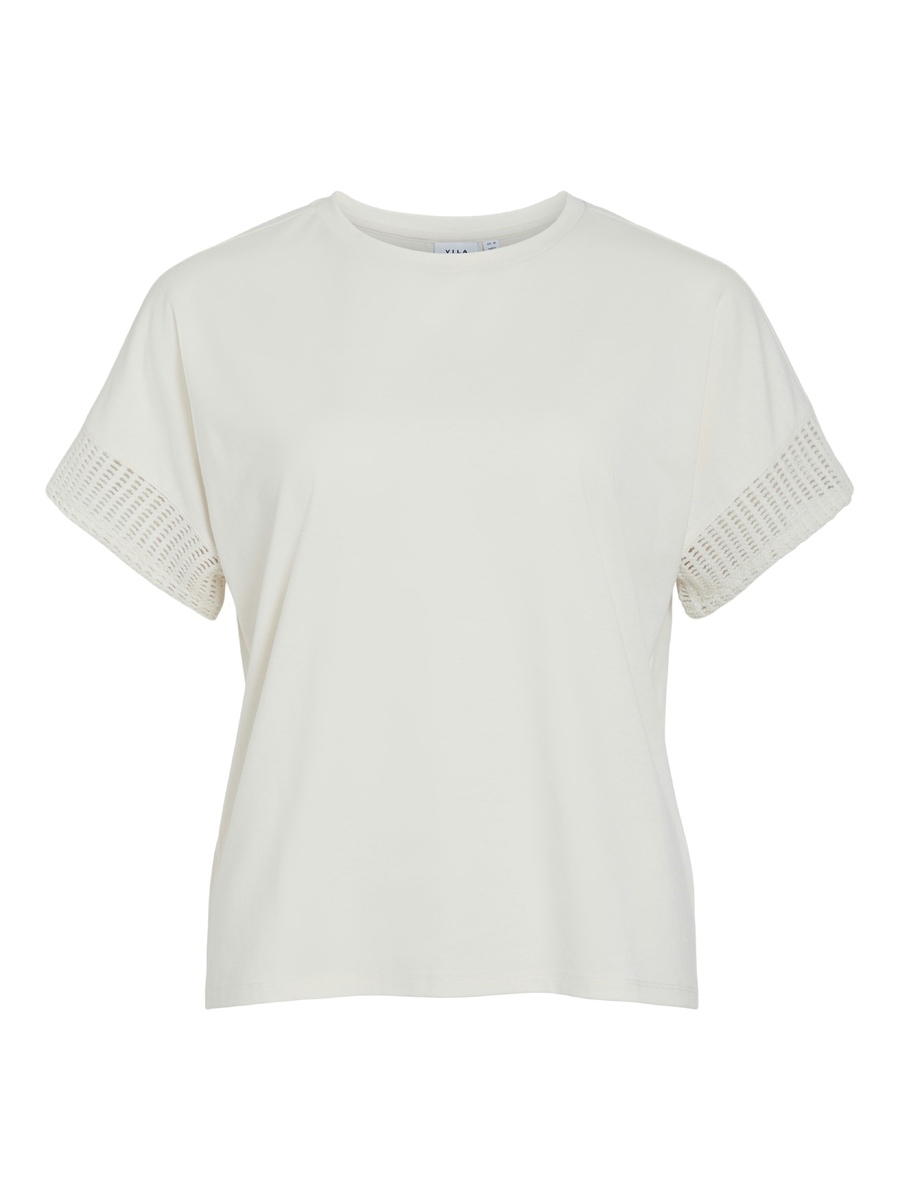 T-shirt van het merk Vila in het Ecru