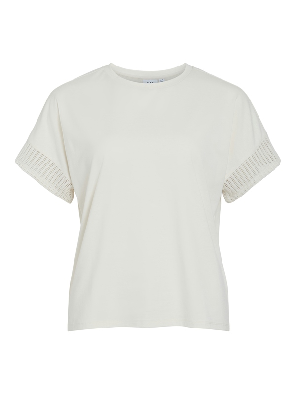 T-shirt van het merk Vila in het Ecru