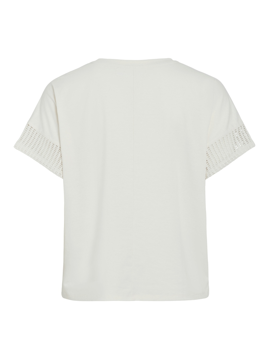 T-shirt van het merk Vila in het Ecru