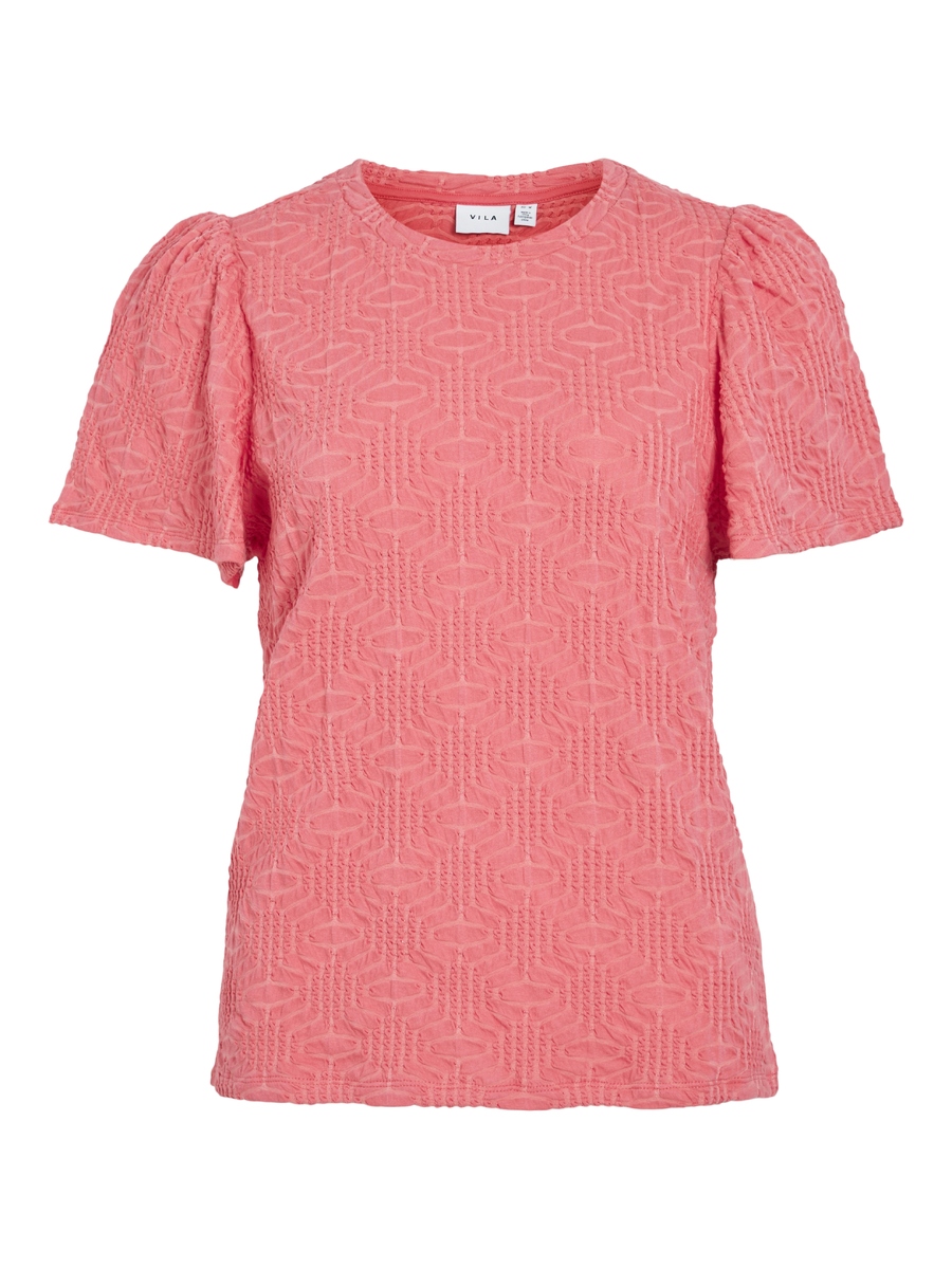 T-shirt van het merk Vila in het Rood
