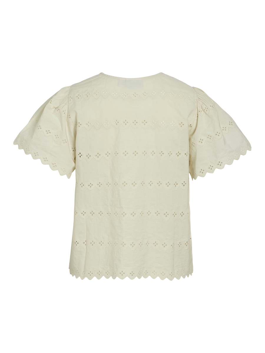 T-shirt van het merk Vila in het Ecru