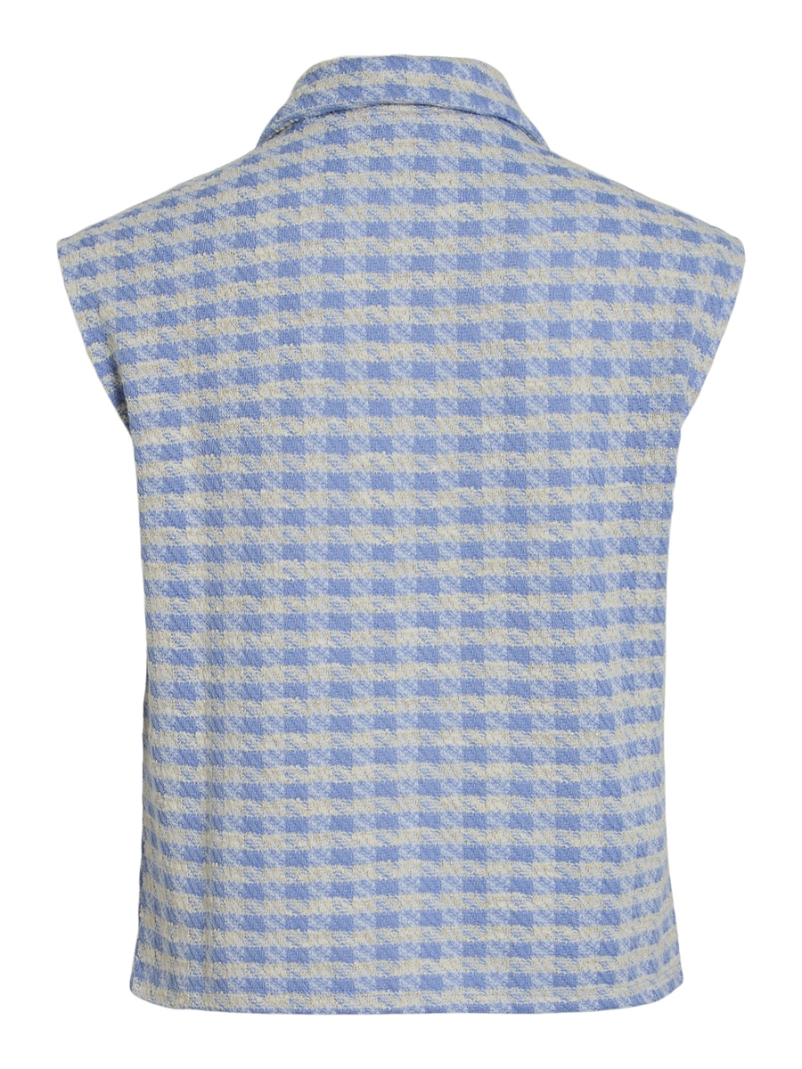 Top van het merk Vila in het Blauw
