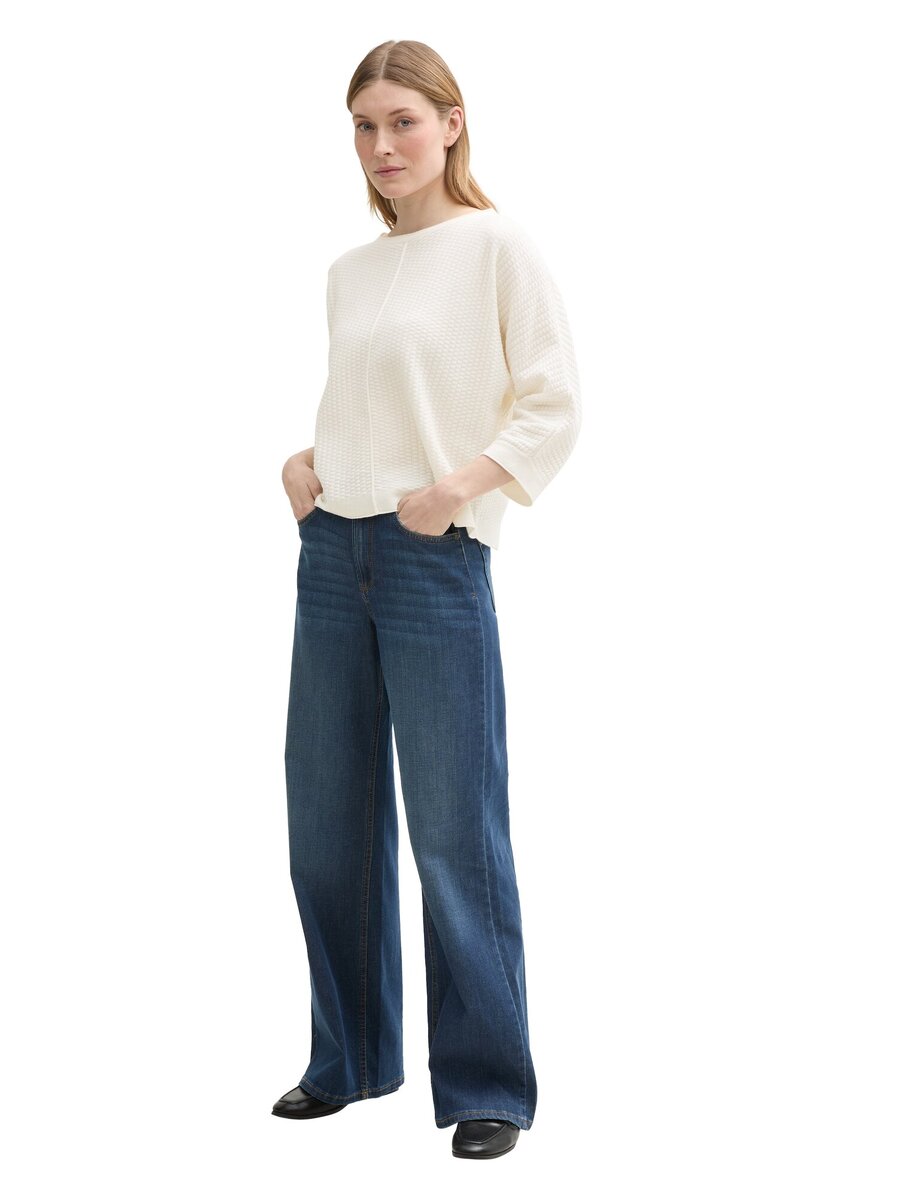 Pull van het merk Tom Tailor in het Wit