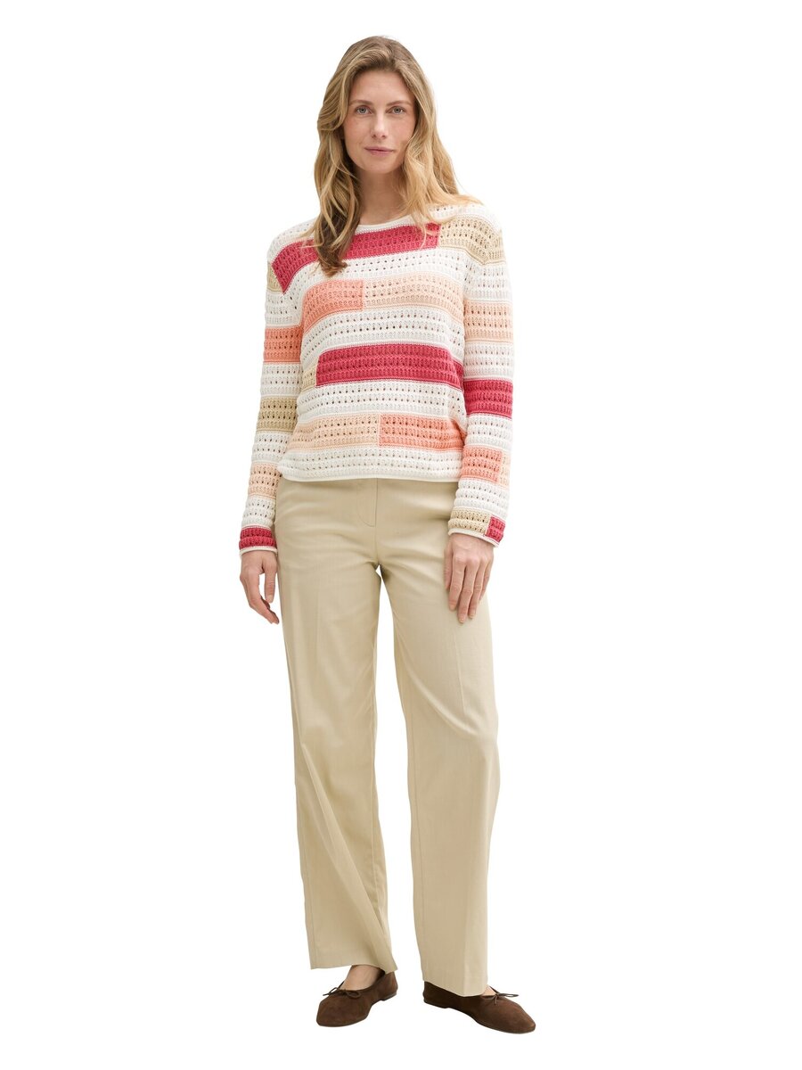 Pull van het merk Tom Tailor in het Rood