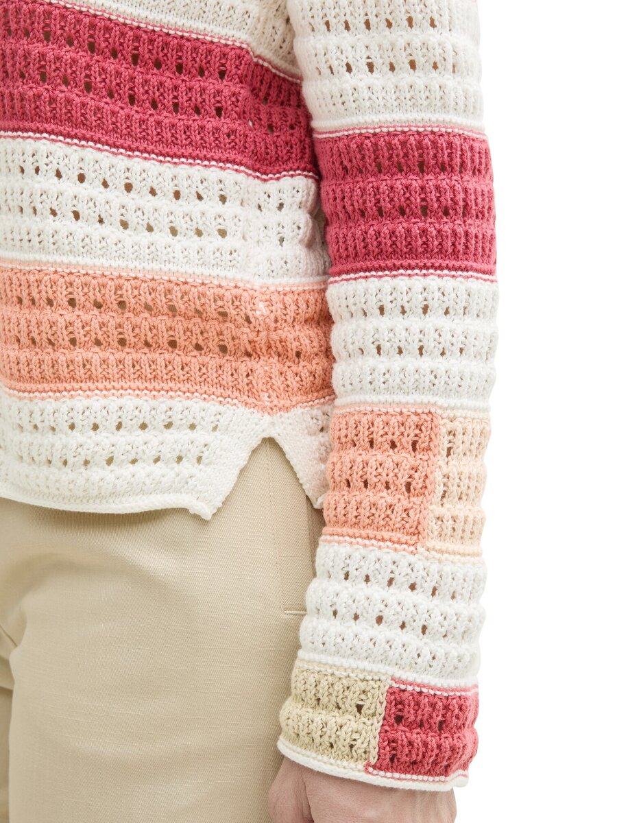 Pull van het merk Tom Tailor in het Rood