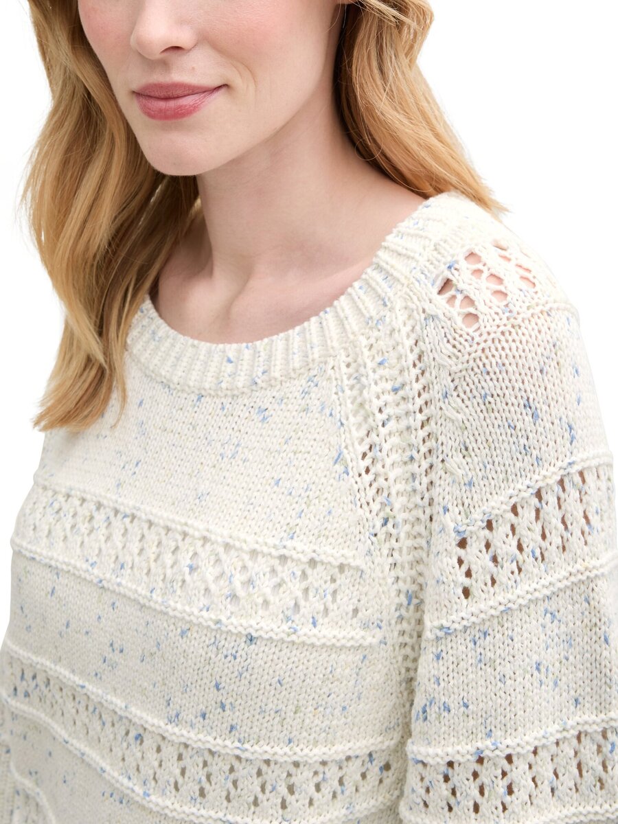 Pull van het merk Tom Tailor in het Ecru