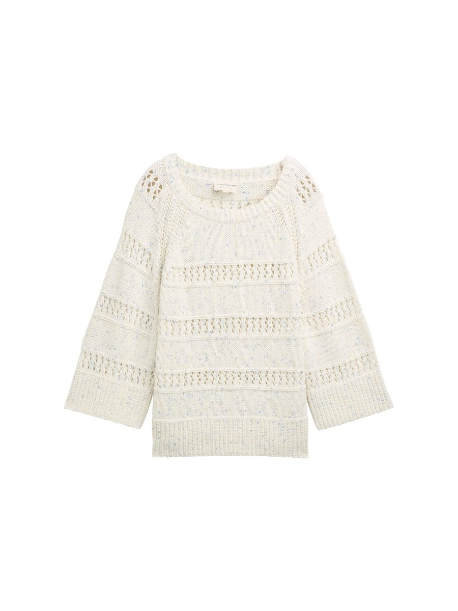 Pull van het merk Tom Tailor in het Ecru