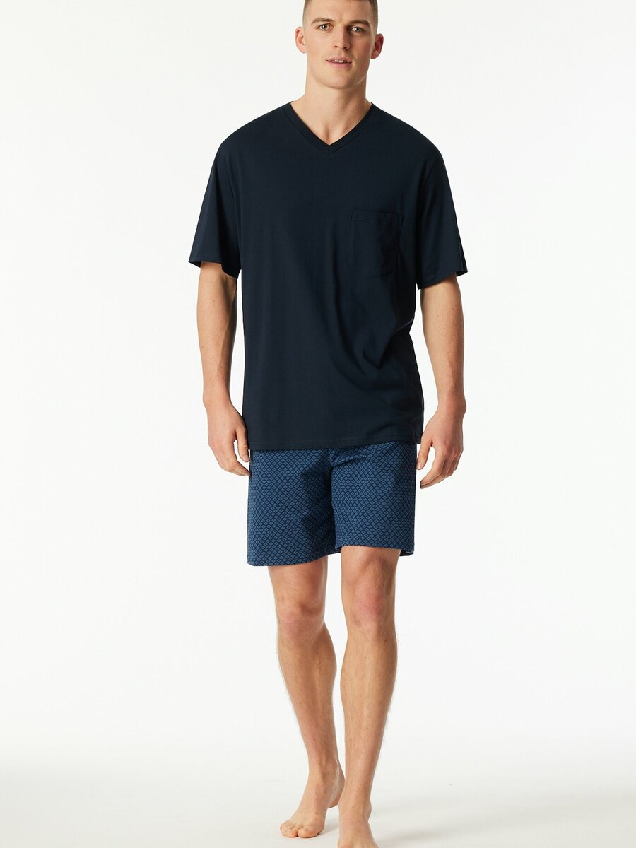Pyjama van het merk Schiesser in het Blauw