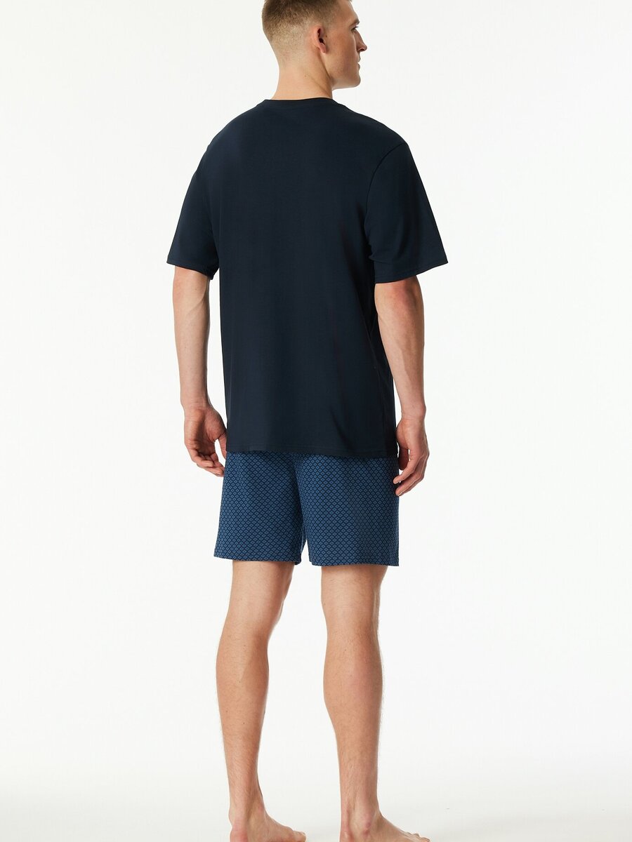 Pyjama van het merk Schiesser in het Blauw