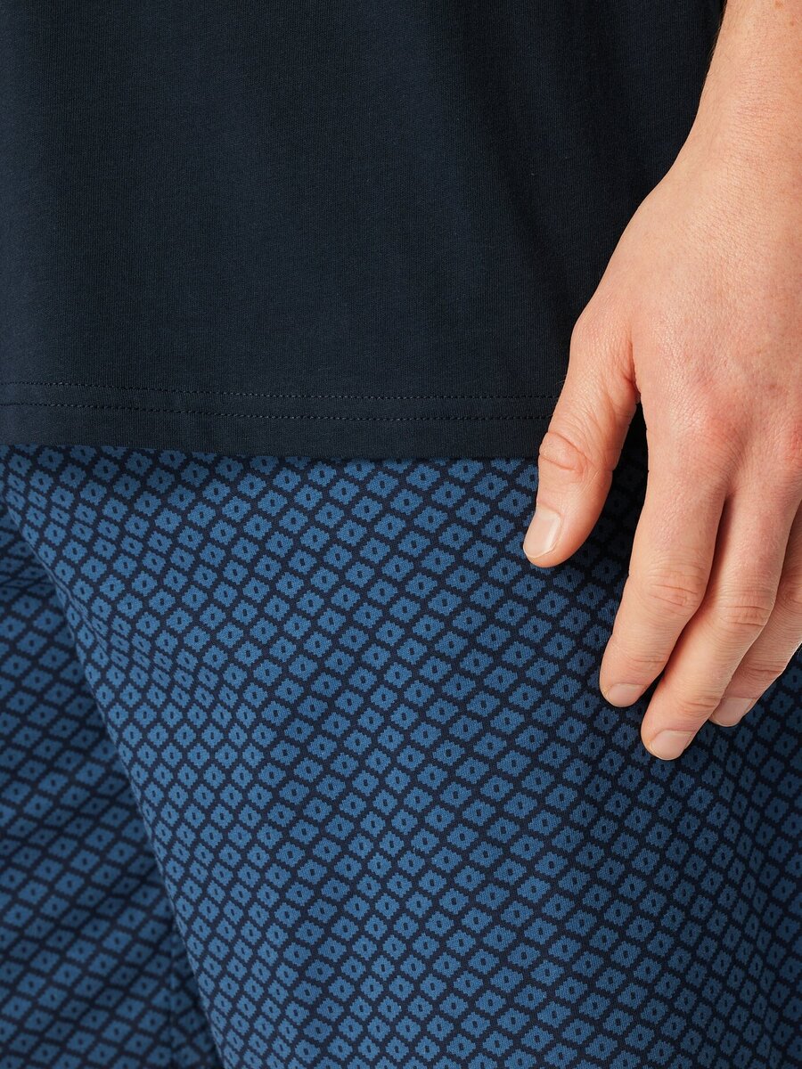 Pyjama van het merk Schiesser in het Blauw