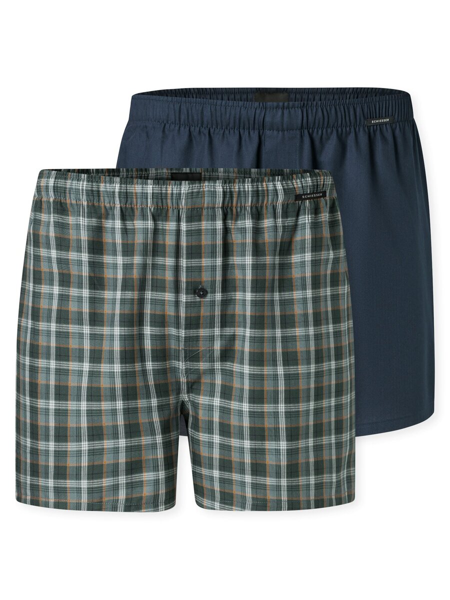 Boxer van het merk Schiesser in het Blauw