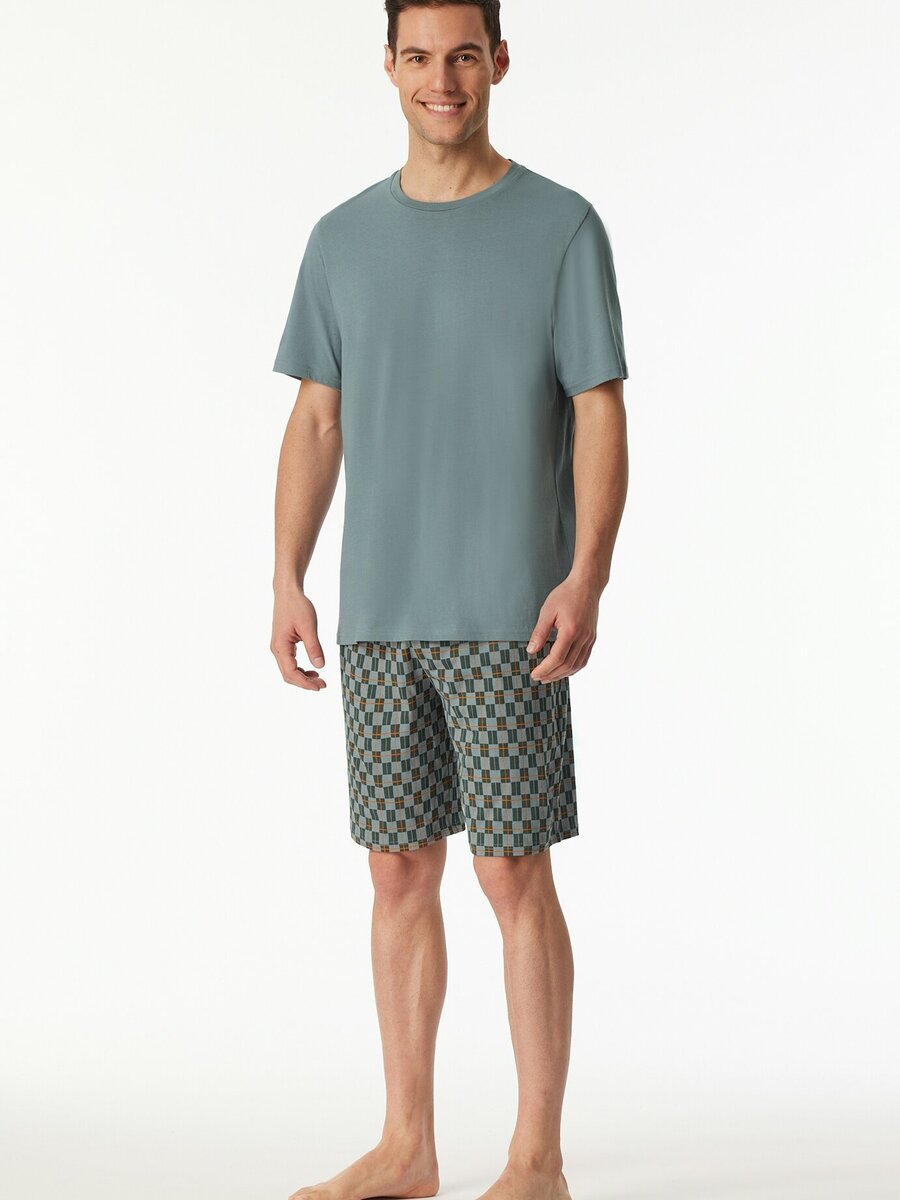 Pyjama van het merk Schiesser in het Groen