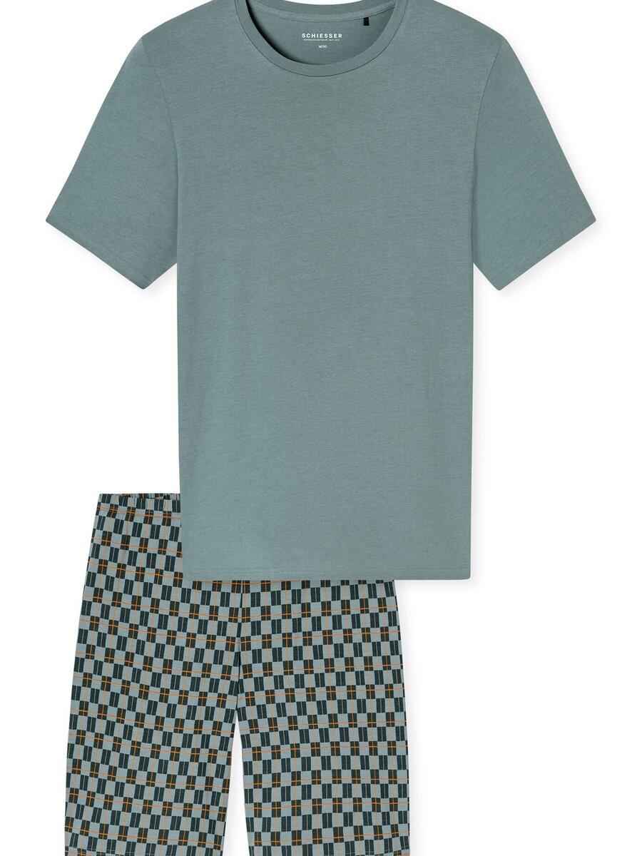 Pyjama van het merk Schiesser in het Groen